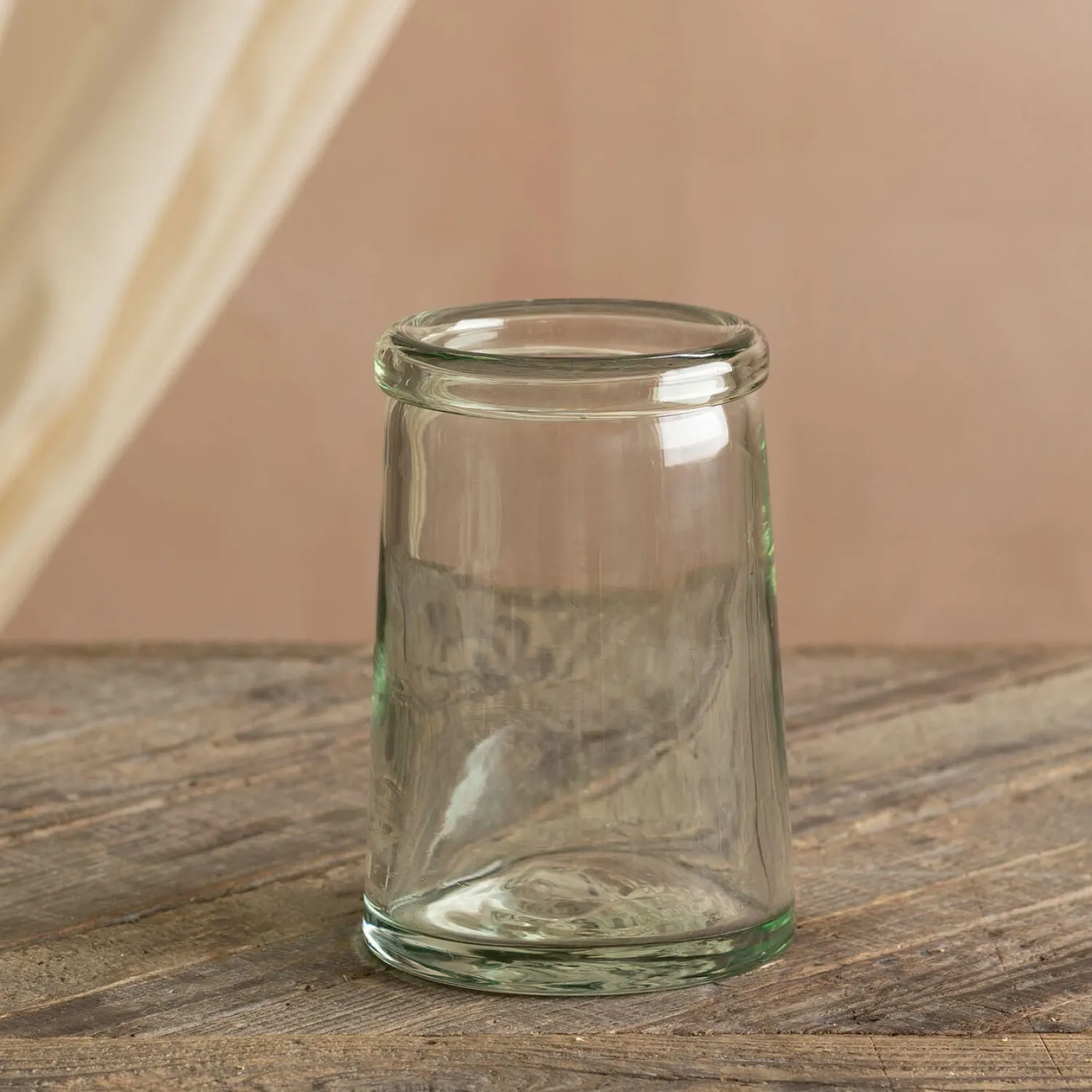 Graham & Green Recycled Clear Glass Tulip Vase