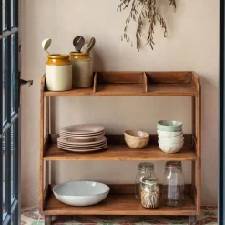 Graham & Green Recycled Teak Shelving Rack