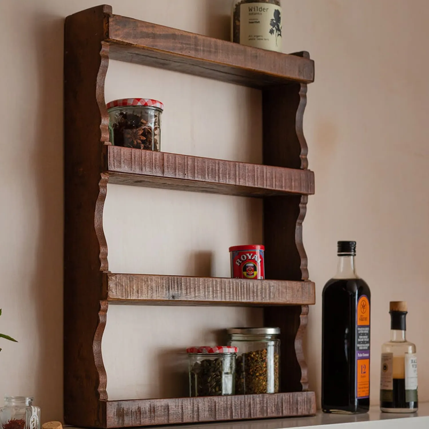 Graham & Green Recycled Wood Spice Rack
