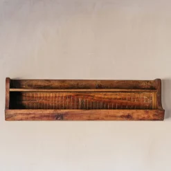 Graham & Green Recycled Wood Two Tier Shelf 80cm