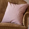 Graham & Green Red Narrow Stripe Square Cushion