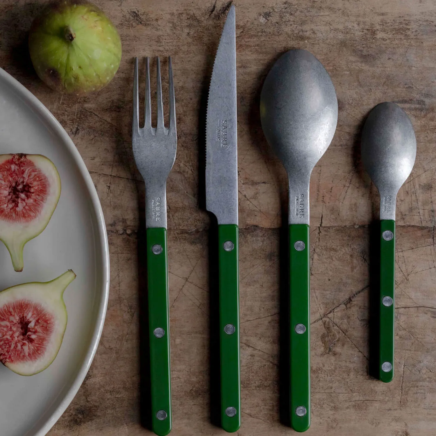 Graham & Green Reid Dark Green Cutlery Collection