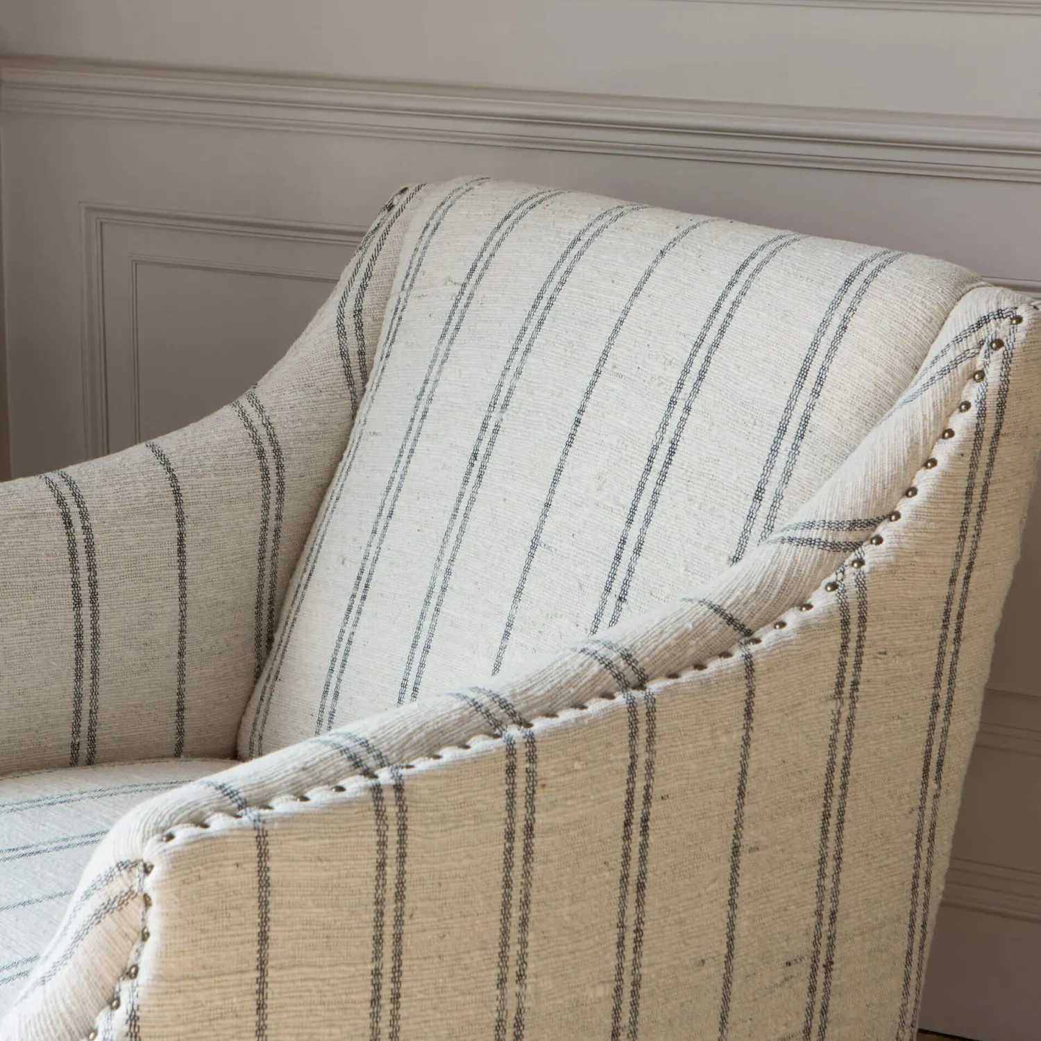 Graham & Green Renée Linen Stripe Armchair