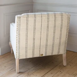 Graham & Green Renée Linen Stripe Armchair