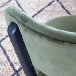Graham & Green Rigby Moss Green Velvet Chair
