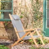 Graham & Green Riviera Navy Stripe Deck Chair