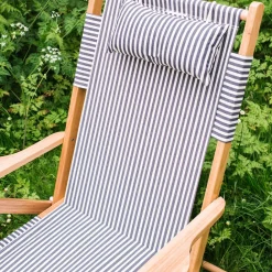 Graham & Green Riviera Navy Stripe Deck Chair