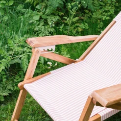 Graham & Green Riviera Pink Stripe Deck Chair