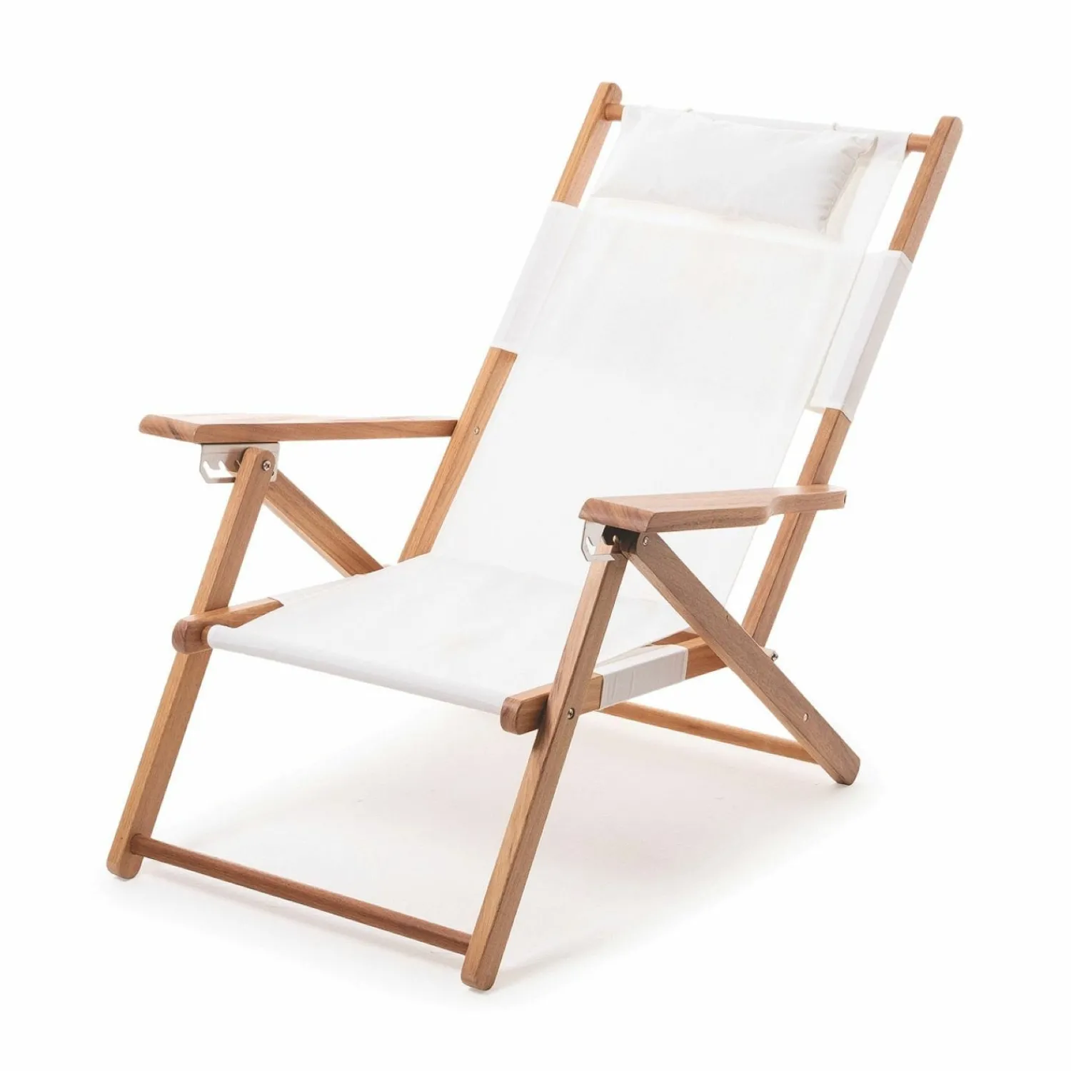 Graham & Green Riviera White Deck Chair