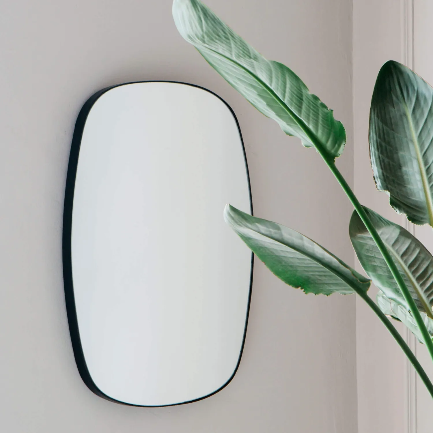 Graham & Green Ronnie Wide Black Mirror