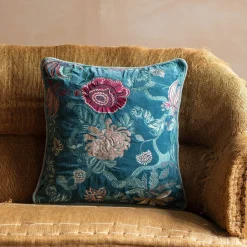 Graham & Green Rosalind Embroidered Square Cushions