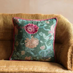 Graham & Green Rosalind Embroidered Square Cushions