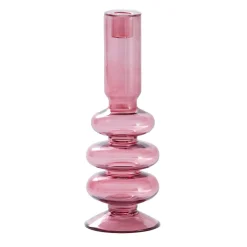 Graham & Green Rose Pink Bubble Candle Holder