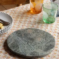 Graham & Green Round Green Marble Placemat