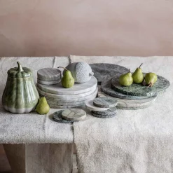 Graham & Green Round Green Marble Placemat