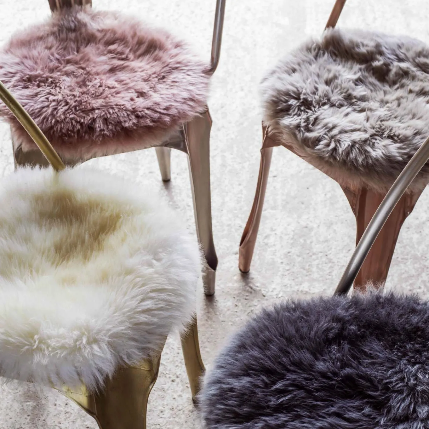 Graham & Green Round Sheepskin Seat Pads
