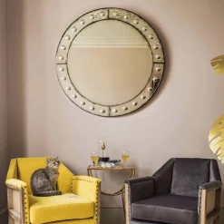 Graham & Green Round Venetian Mirror