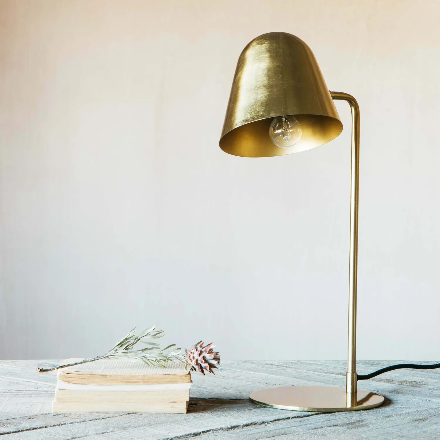 Graham & Green Rowan Brass Table Lamp