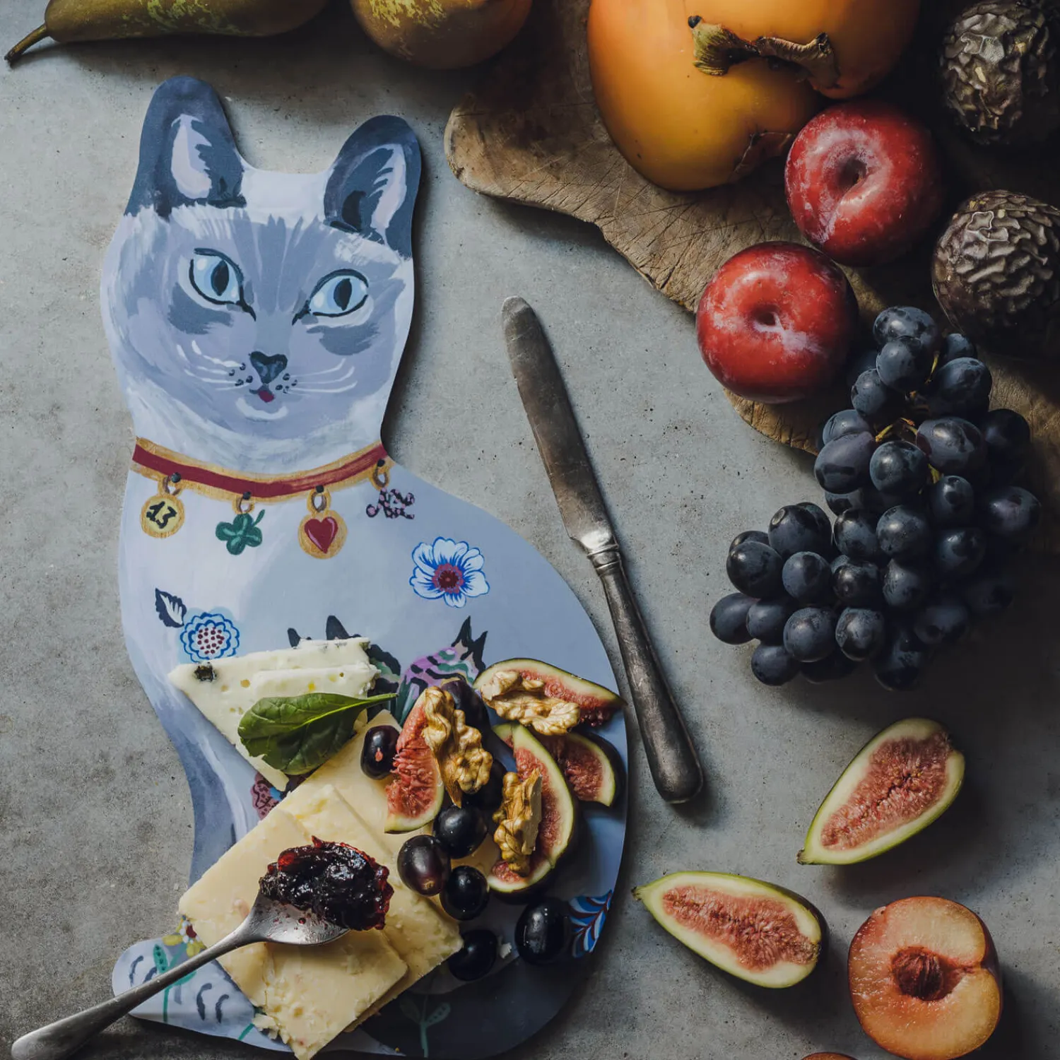 Graham & Green Russian Cat Serving Board