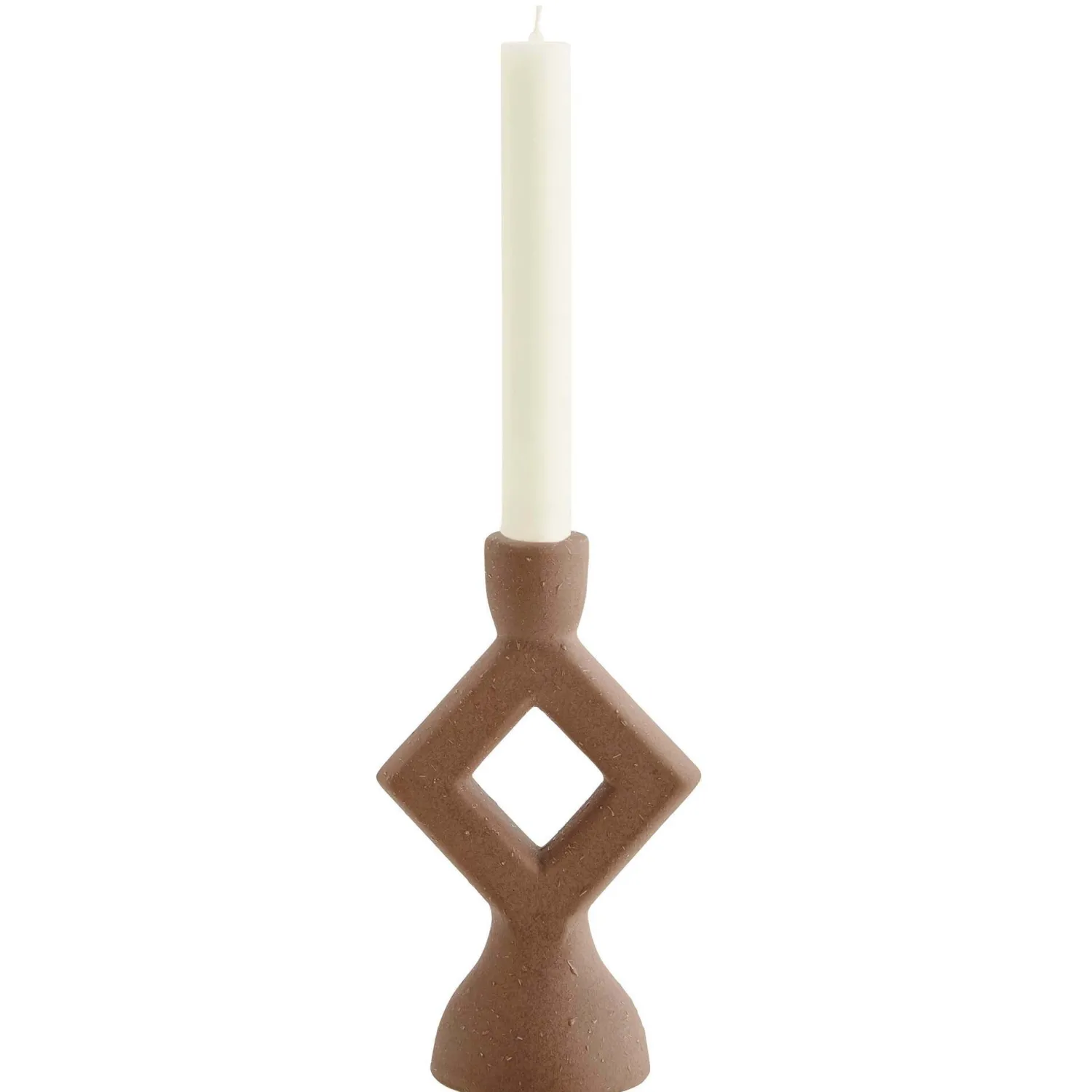 Graham & Green Rust Diamond Candle Holder