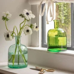 Graham & Green Rustic Recycled Glass Bud Vases