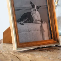 Graham & Green Sagwaan Wood and Bone Photo Frames