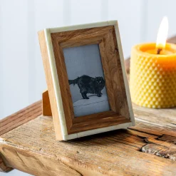 Graham & Green Sagwaan Wood and Bone Photo Frames