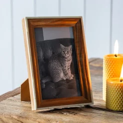 Graham & Green Sagwaan Wood and Bone Photo Frames