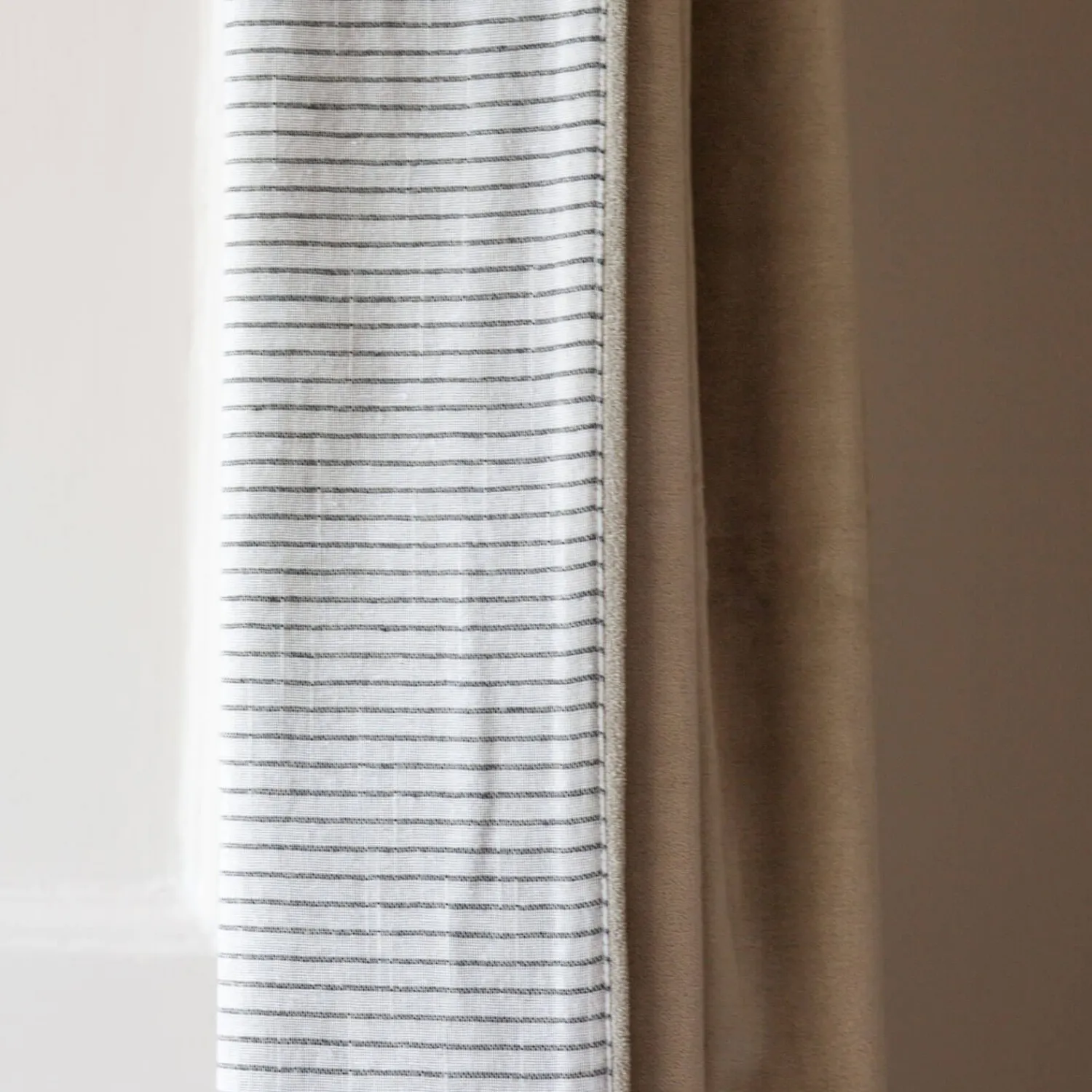 Graham & Green Sand Velvet Single Curtains