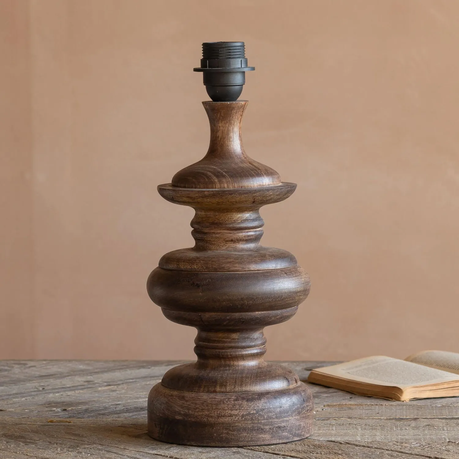 Graham & Green Sanders Walnut Table Lamp