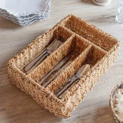 Graham & Green Seagrass Cutlery Tray