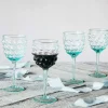 Graham & Green Set of Four Bubble Wine Glasses