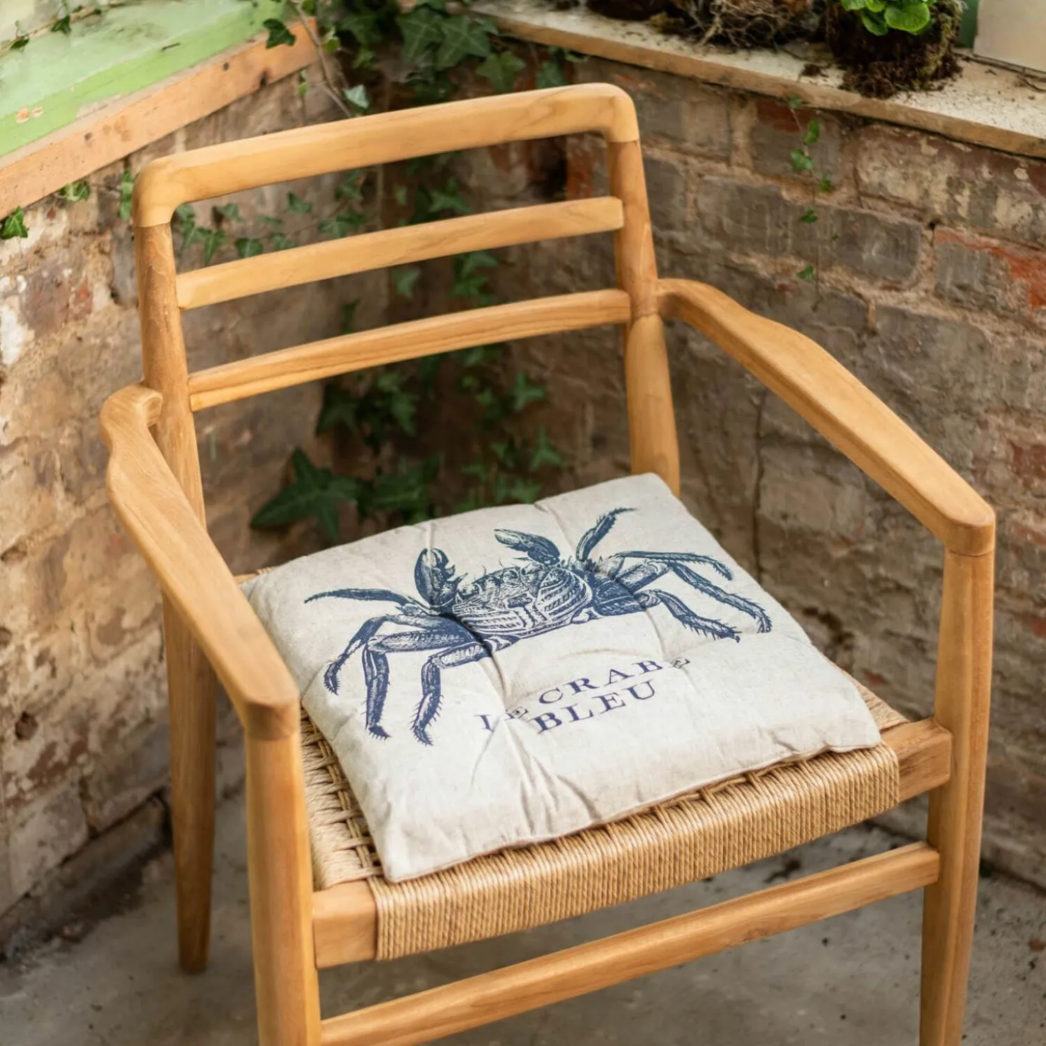 Graham & Green Set of Four La Mer Print Seat Pads
