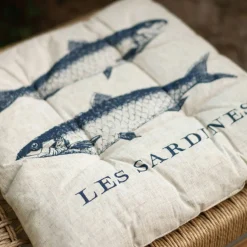 Graham & Green Set of Four La Mer Print Seat Pads