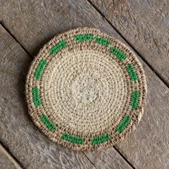 Graham & Green Set of Four Miro Green Dash Coasters