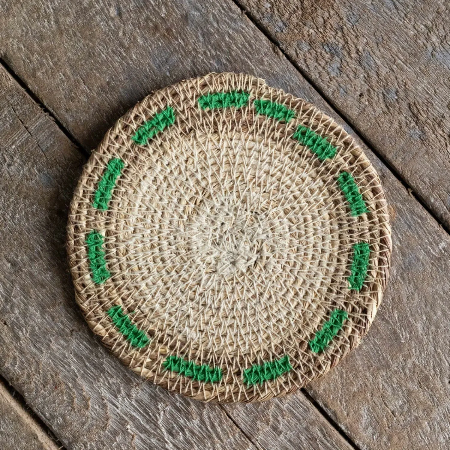 Graham & Green Set of Four Miro Green Dash Coasters