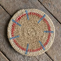 Graham & Green Set of Four Miro Orange and Blue Coasters