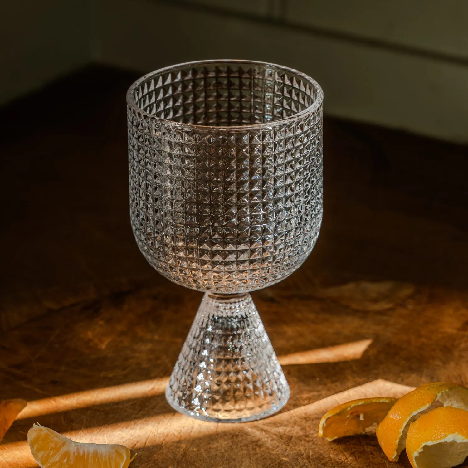 Graham & Green Set of Four Rooftop Clear Wine Glasses