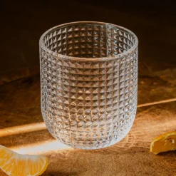 Graham & Green Set of Four Rooftop Clear Glass Tumblers