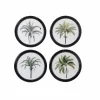 Graham & Green Set of Four Round Framed Palm Prints