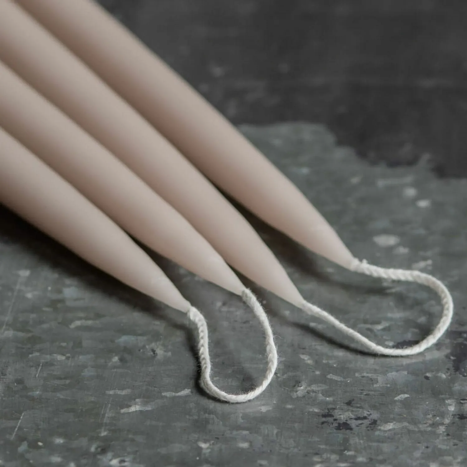 Graham & Green Set of Four Tapered Linen Candles