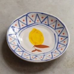 Graham & Green Set of Four Yellow Lemon Plates