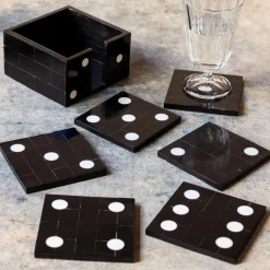 Graham & Green Set of Six Dice Coasters