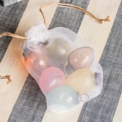 Graham & Green Set of Six Mini Multi-Colour Glass Hanging Decorations