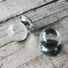 Graham & Green Set of Two Clear Glass and Chrome Globe Door Knobs