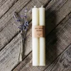 Graham & Green Set of Two Cream Beeswax Candles