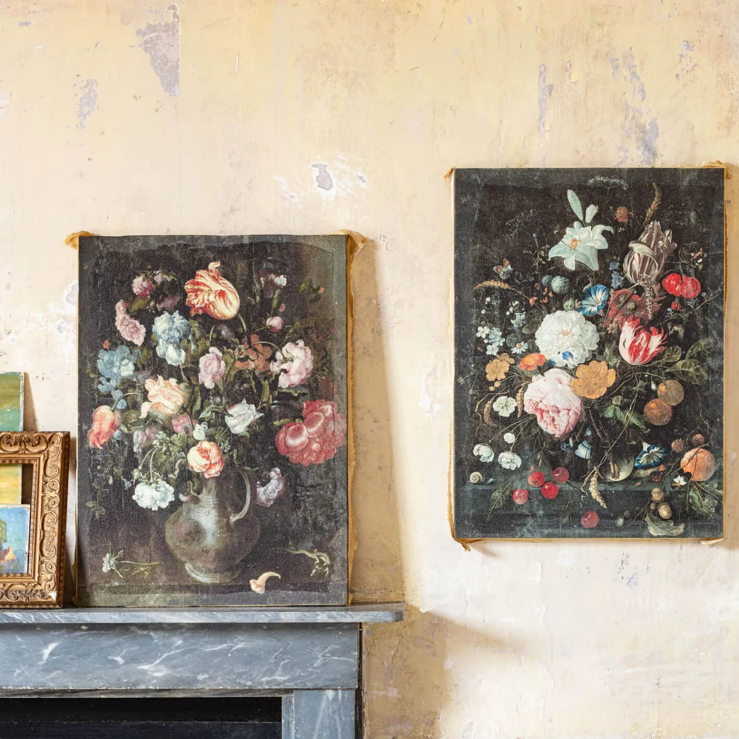Graham & Green Set of Two Floral Canvas Prints