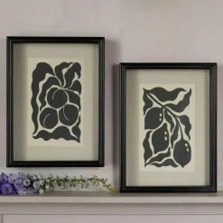 Graham & Green Set of Two Framed Paper Outrenoir Prints