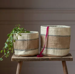 Graham & Green Set of Two Jute Bins