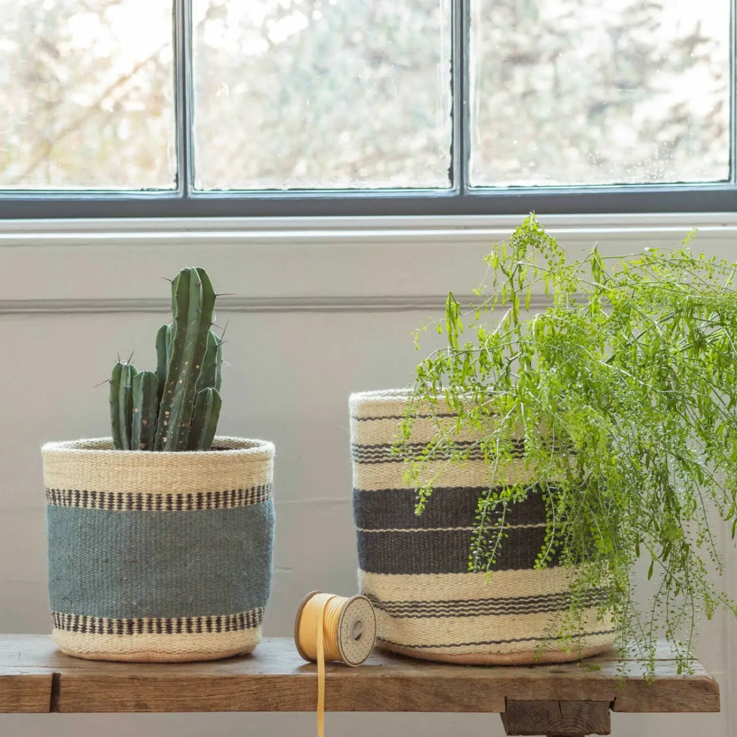 Graham & Green Set of Two Jute Bins